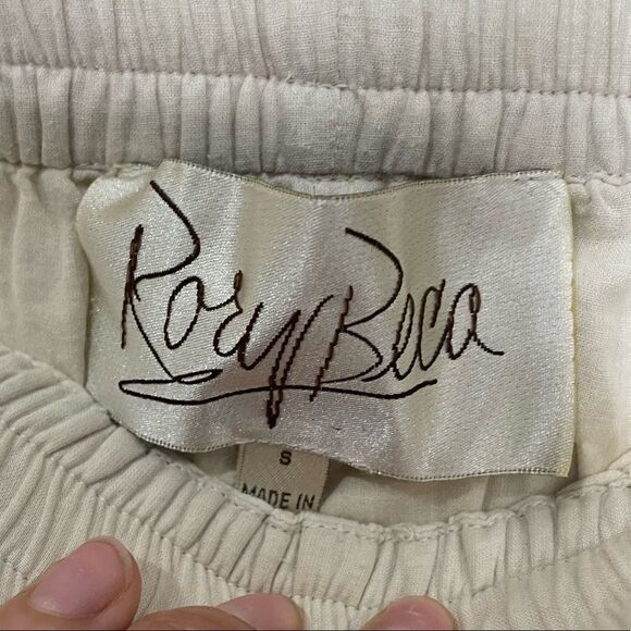 Rory Beca Cream Pom Pom Hem Shorts - Picture 5 of 5